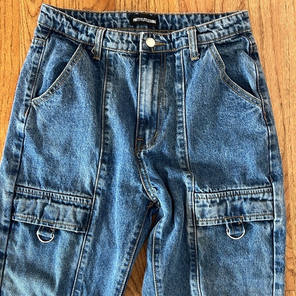 Pretty little thing jeans 80's inspired. Women's size UK 10 - Picture 2 of 14